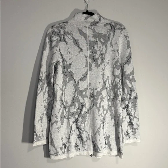 Rachel Zoe Full Zip Sweater Grey Medium - Picture 2 of 10